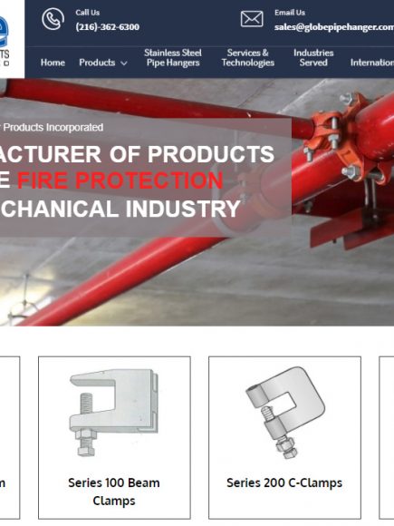 Pipe Hanger Products New Site Launch with Catalog