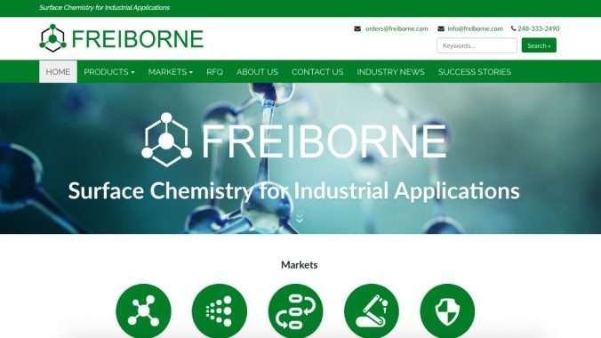 Chemical and Lubricant Manufacturer New Catalog Site