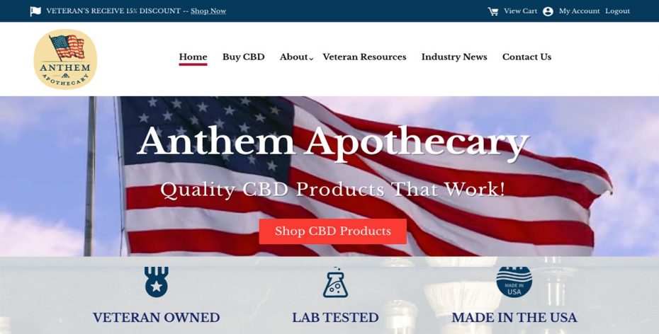 Anthem Apothecary Website Preview