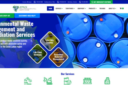 Environmental Waste Services Site With Catalog