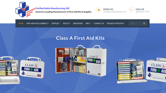 First Aid Kits & Supplies Manufacturer Website