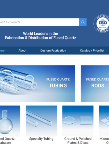 Fused Quartz Fabricator & Distributor Site
