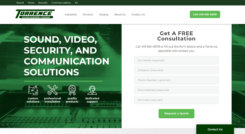 Audio/Visual Equipment Company Website