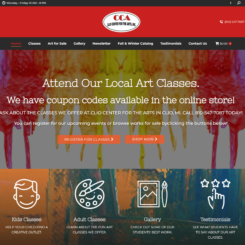 Non-Profit Art Center Website