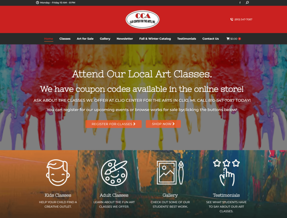 Clio Arts Homepage
