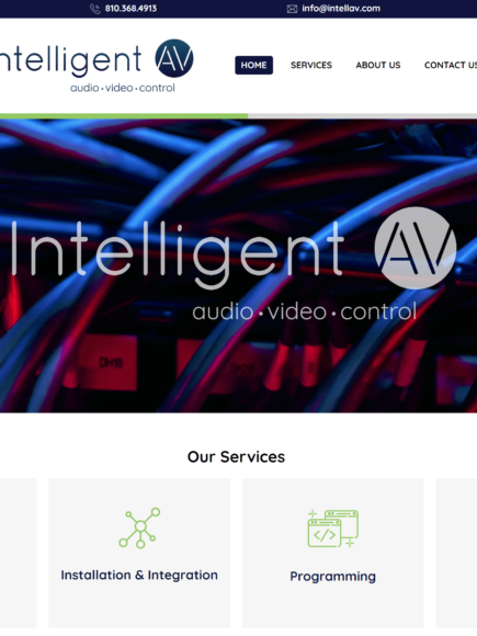 Audio Visual Production Services Micro Site