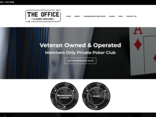 Veteran Owned & Operated Poker Room Micro Site