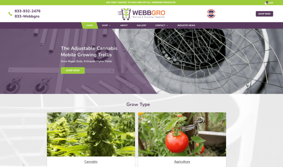 Webbgro Homepage