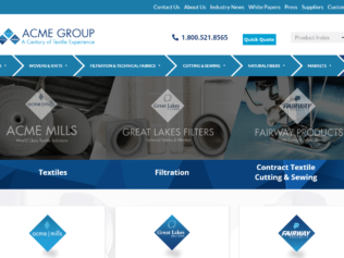 Industrial Textile Manufacturer's Integrated Website