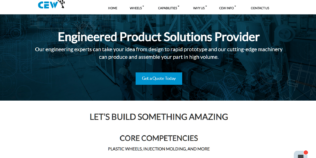 Custom Wheel and Plastics Manufacturing Company Website