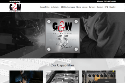 Large Scale Custom Manufacturing Website