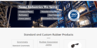 Stock and Custom Industrial Rubber Products Website