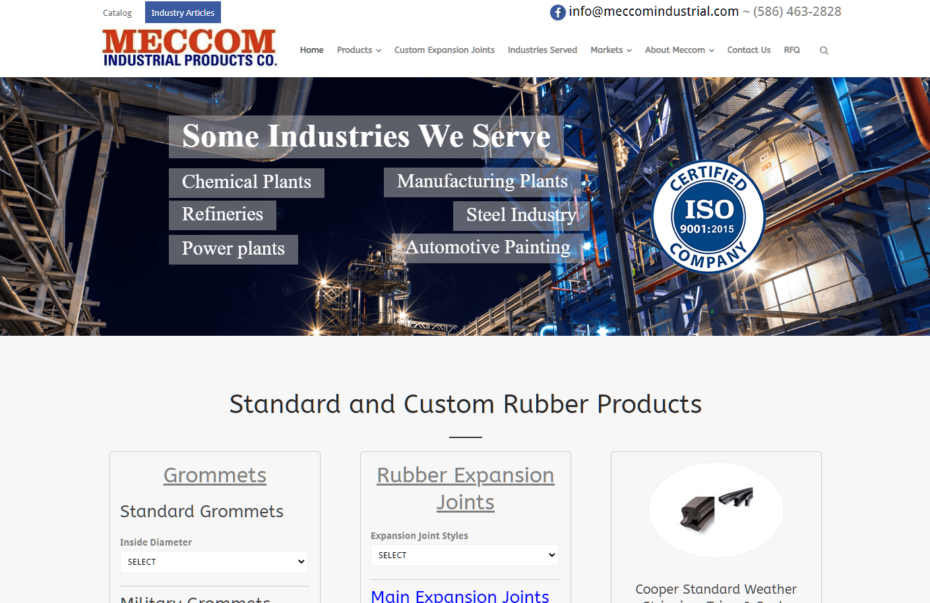 Meccom Industrial Products Homepage