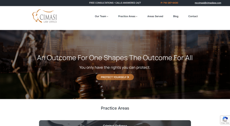 Cimasi Law Office Homepage