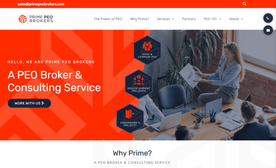 Prime PEO Homepage
