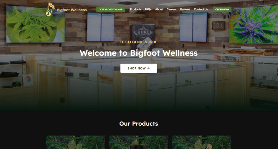 Bigfoot Wellness 2024 Website Preview