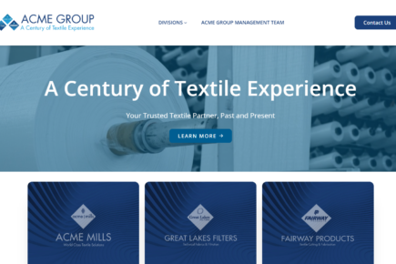 Industrial Textile Manufacturer's Integrated Website