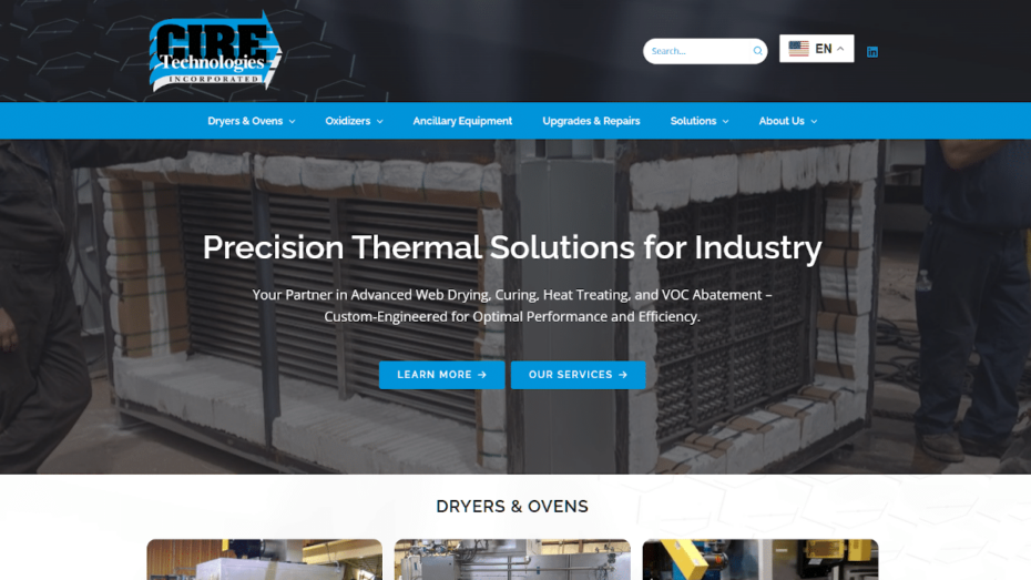 Cire Technologies Website Preview