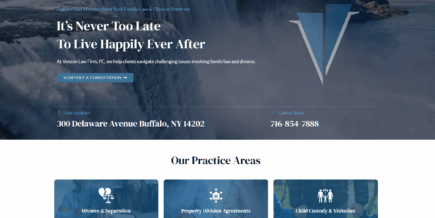 Divorce and Family Law Website with User Experience Focus