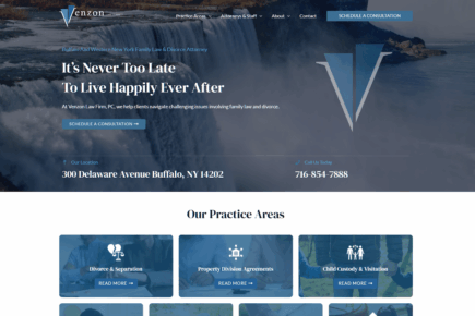 Divorce and Family Law Website with User Experience Focus