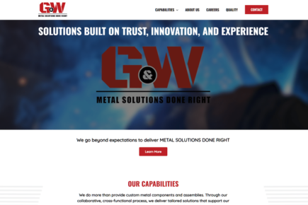 Large Scale Custom Manufacturing Website