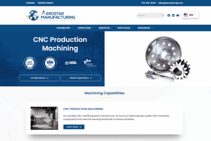 Global CNC Machining & Assembly Website