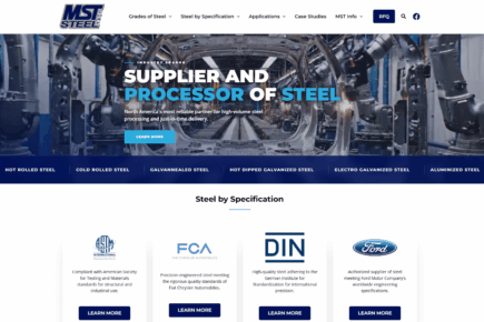 Steel Supplier Website With Specification-Driven Architecture