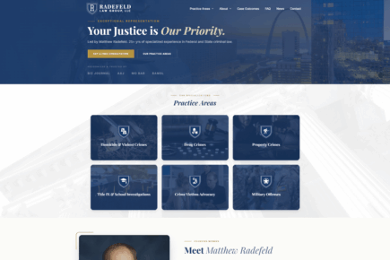 Criminal Defense Site with Evidence-Based Case Outcomes