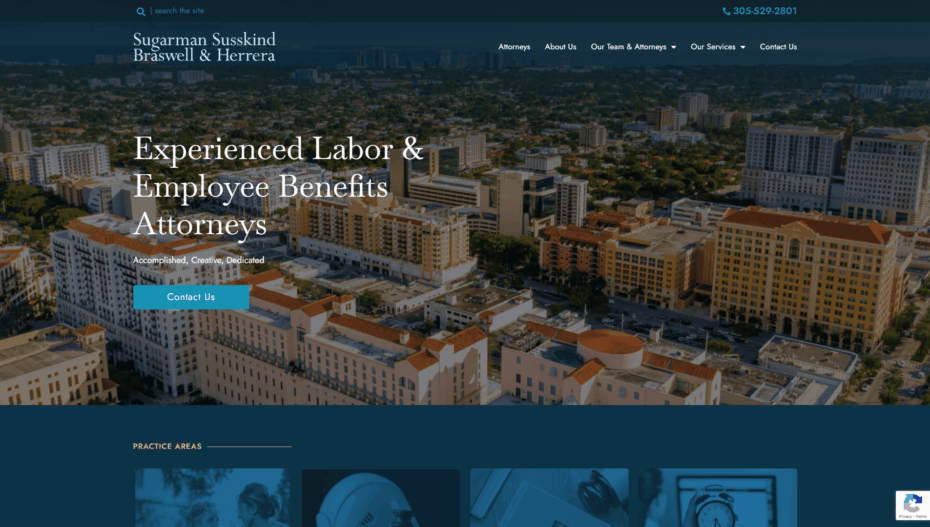 Sugarman Susskind Website Preview