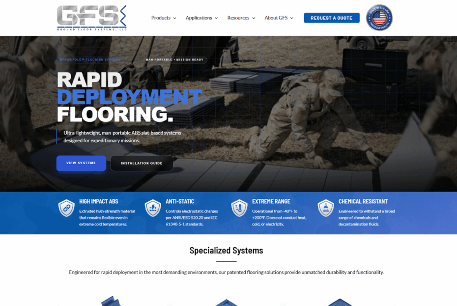 Ground Floor Systems Website