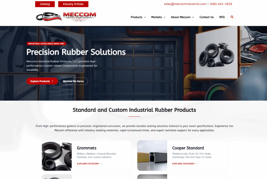 Meccom Website Preview
