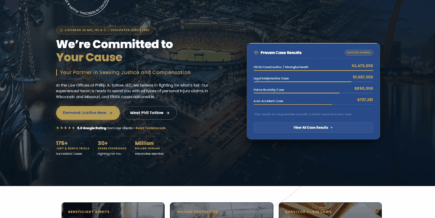 Law Firm Web Design & Dynamic Case Outcome Integration