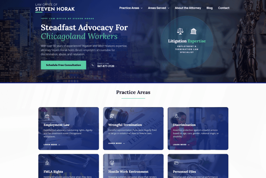 Steven Horak Website Preview