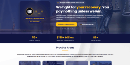 Custom Website with Statewide SEO (Oklahoma) for a Personal Injury Law Practice