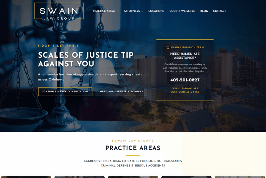 Swain Law Group Website Preview